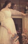 James Abbot McNeill Whistler Symphony on White No 2 Little White Girl (nn03) oil painting